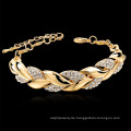 Goldenes Blattarmband, Diamant, Mode -Nobelschmuck, Anhänger, Schmuck